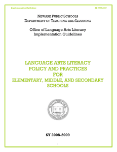 office of language arts literacy