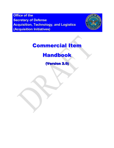 Commercial Item Handbook Version 2.0