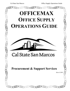 OfficeMax Supply Operations Guide