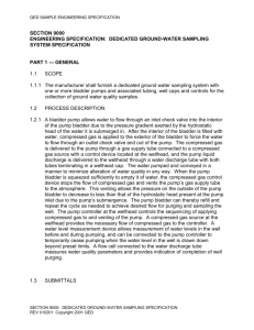 Dedicated Groundwater Sampling System Specification