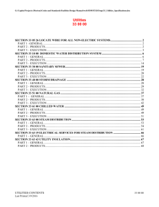 table of contents - Facilities Planning and Management