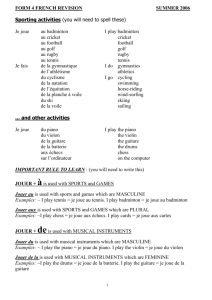 form 4 french revision summer 2006