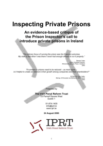 Inspecting Private Prisons