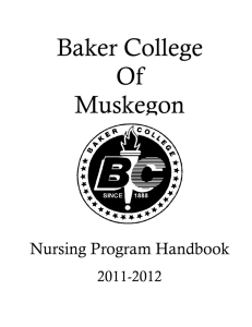 Nursing Program Handbook