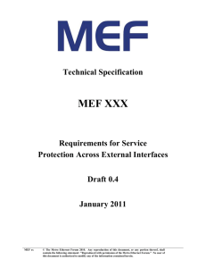 MEF Service Protection Across EI