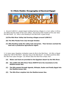 4-1 Note Guide: Geography of Ancient Egypt