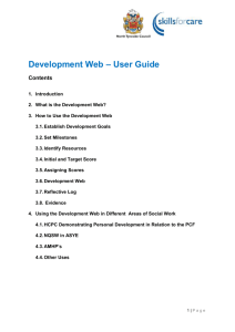 Development Web - User guide
