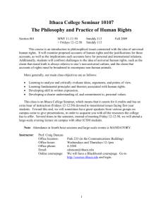 The Philosophy and Practice of Human Rights