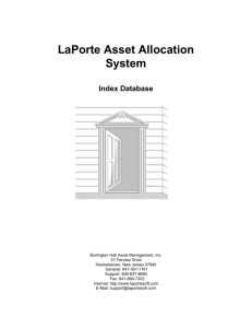 ndxdesc - LaPorte Asset Allocation System