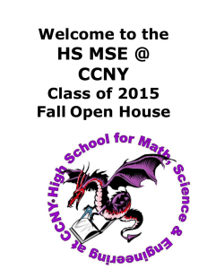 HS MSE @ CCNY - High School for Math, Science and Engineering