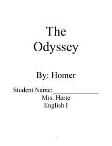 Odyssey Packet - We Take Reading to Harte