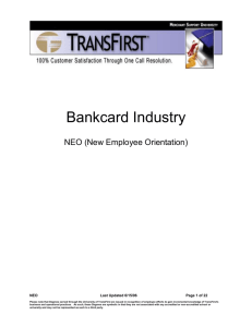 TransFirst Bankcard Overview
