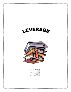 Chapter: Leverage - First