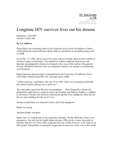 Longtime HIV survivor lives out his dreams