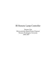 IR Remote Lamp Dimmer - Western Washington University
