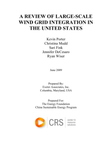 china US wind integration report 062509