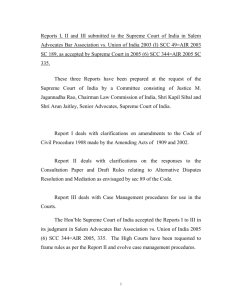 report of the committee on civil procedure code