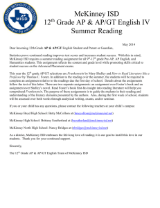 Summer Reading - McKinney Boyd Learning Commons Website