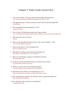 Chapter 5-Study Guide