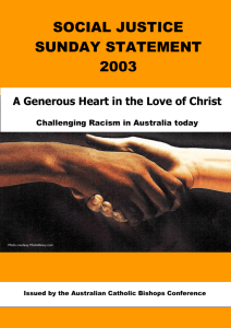 Introduction - Australian Catholic Social Justice Council