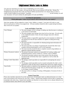 Enlightenment Debate: Locke vs