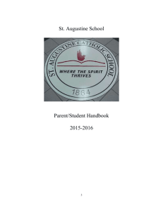 mission statement - St. Augustine School