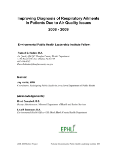 Improving Diagnosis of Respiratory Ailments in Patients Due to Air