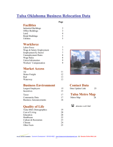 Tulsa Business Relocation Data - Tulsa Regional Chamber of