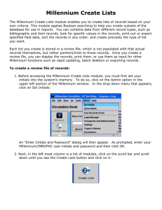 Create Lists - The Library