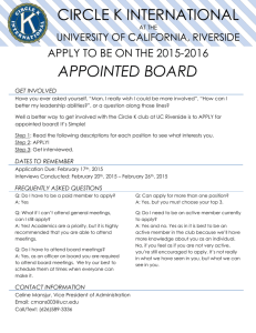 appointed board get involved