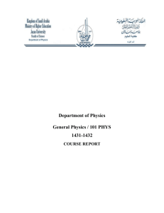 General Physics / 101 PHYS
