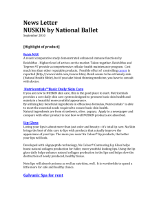 NBC_NUSKIN_NewsLette.. - NUSKIN and National Ballet