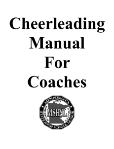 cheerleading handbook - the Minnesota State High School League!