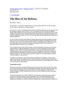 Rise of Air Defense