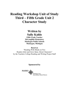 Reading Workshop Unit of Study