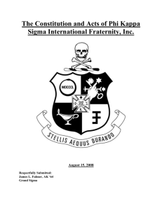 The Constitution and Acts of Phi Kappa Sigma