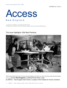 Access_2008_Fall - New England ADA Center
