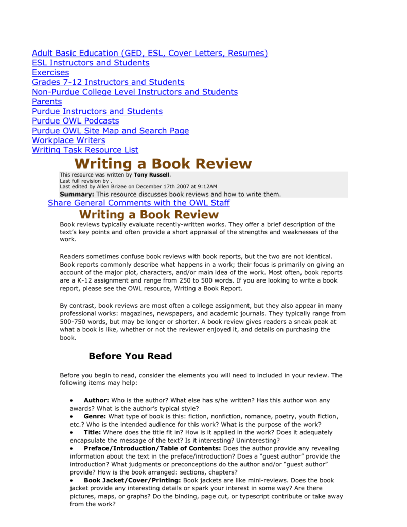 owl purdue apa literature review