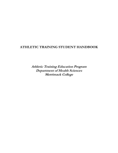 Athletic Training Student Handbook