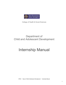 Child & Adolescent Development - San Francisco State University