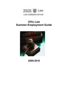 What is Summering? What is Articling? - Faculty of Law