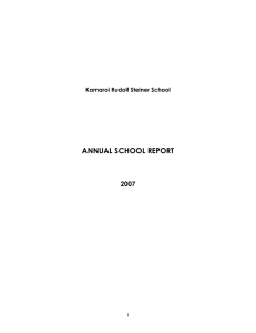 2007 Annual Report - Kamaroi Rudolf Steiner School