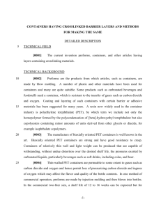 CONTAINERS HAVING CROSSLINKED BARRIER LAYERS AND