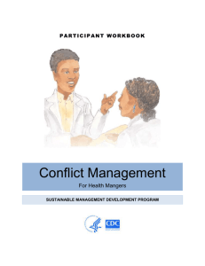 Participant's Guide - Conflict Management