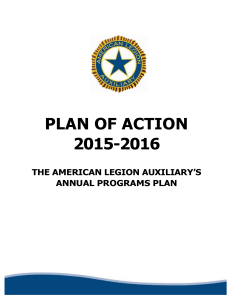 Plan of Action - American Legion Auxiliary