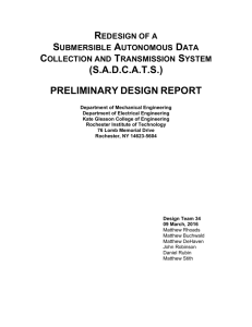 Preliminary Design Report - EDGE - Rochester Institute of Technology