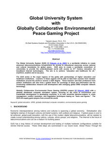 5. Globally Collaborative Environmental Peace Gaming