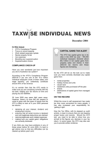 the first issue of TaxwiseTM Business News – a newsletter about