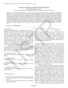 Analysis Tracking Online Payment System
