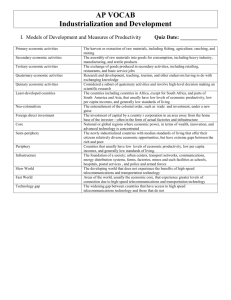 Primary economic activities